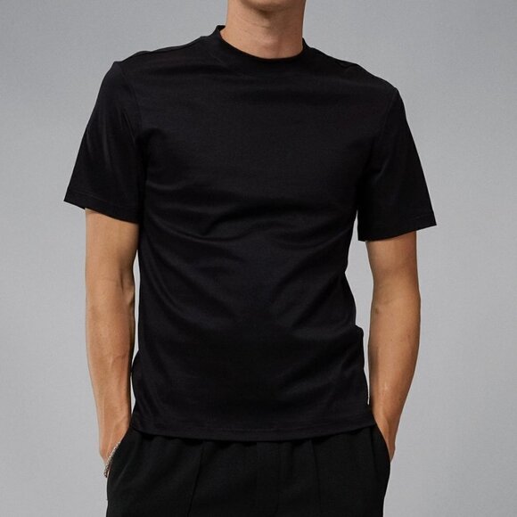 NWT J. Lindeberg | Ace Mock Neck T-shirt in Black - Picture 12 of 14